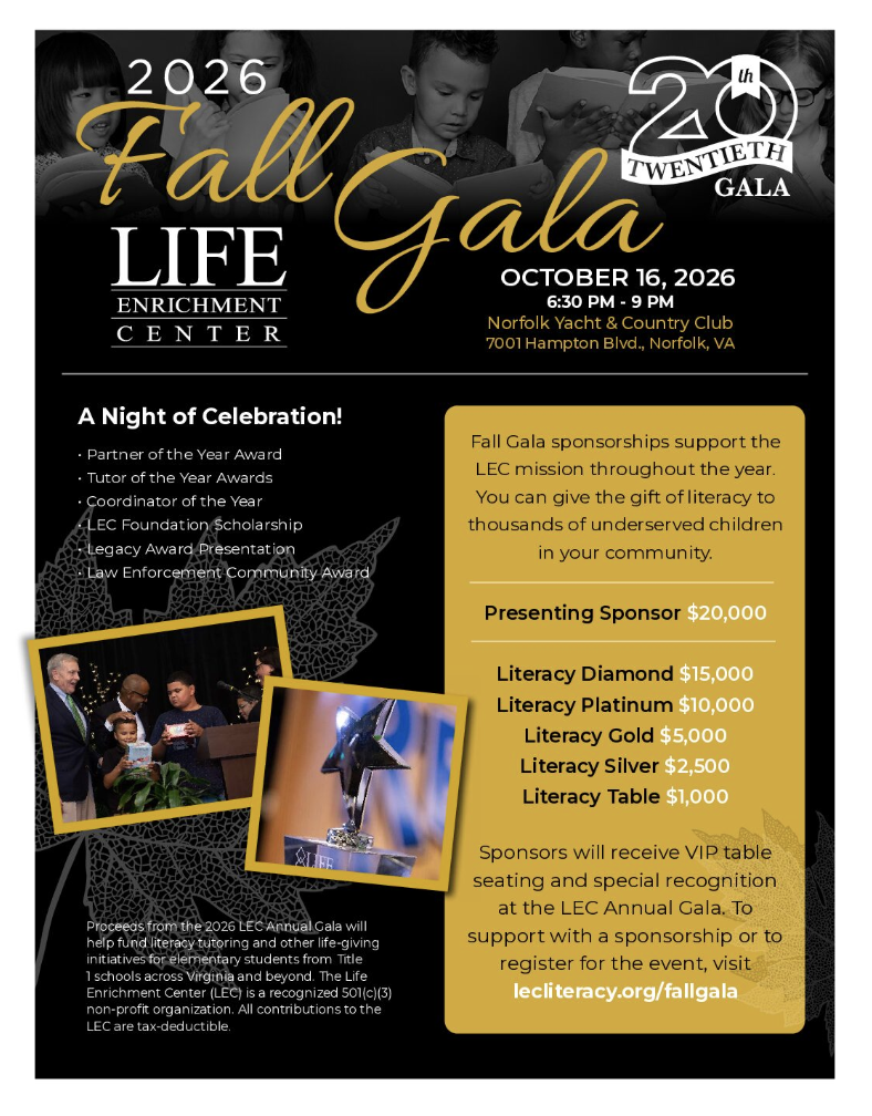 LEC Fall Gala 2026 Flyer